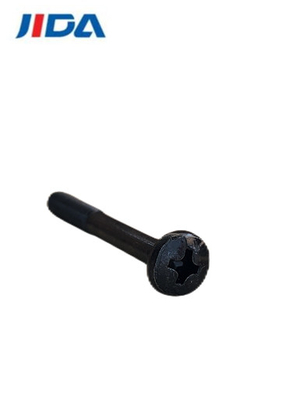 M4 X 36mm Black Zinc Screw Pan Head Phillips Cross Recessed Screws Half Thread